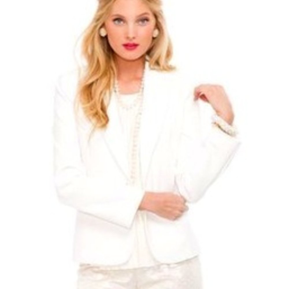 Lilly Pulitzer Leighton Blazer Cameo White - sz Med